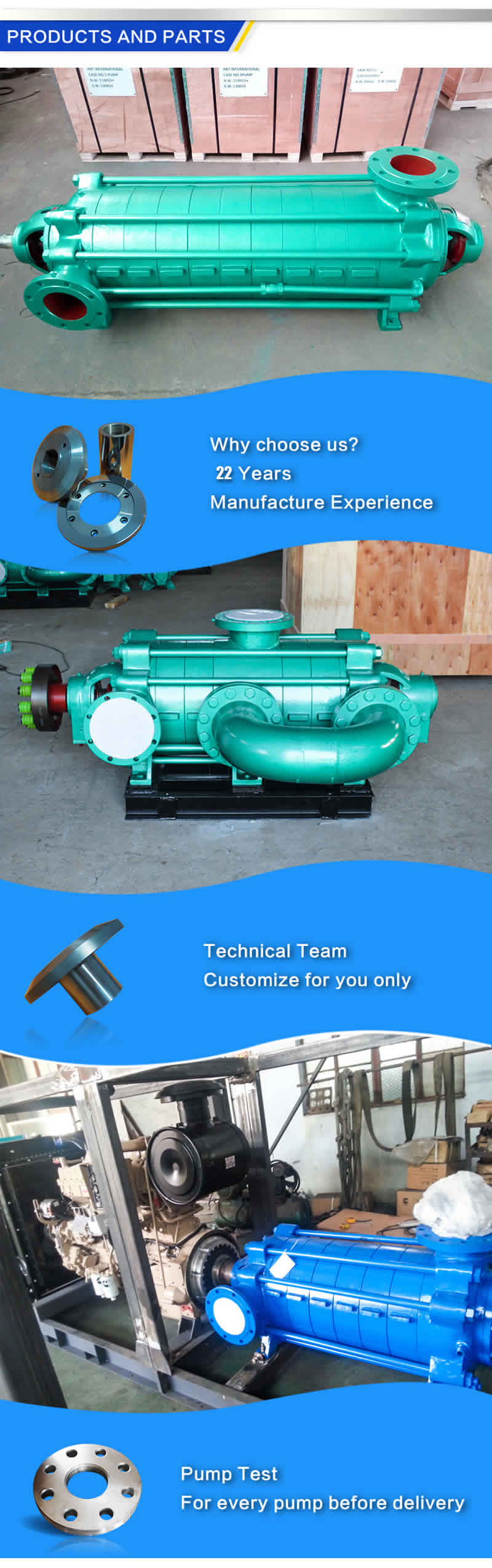 horizontal multistage centrifugal pump