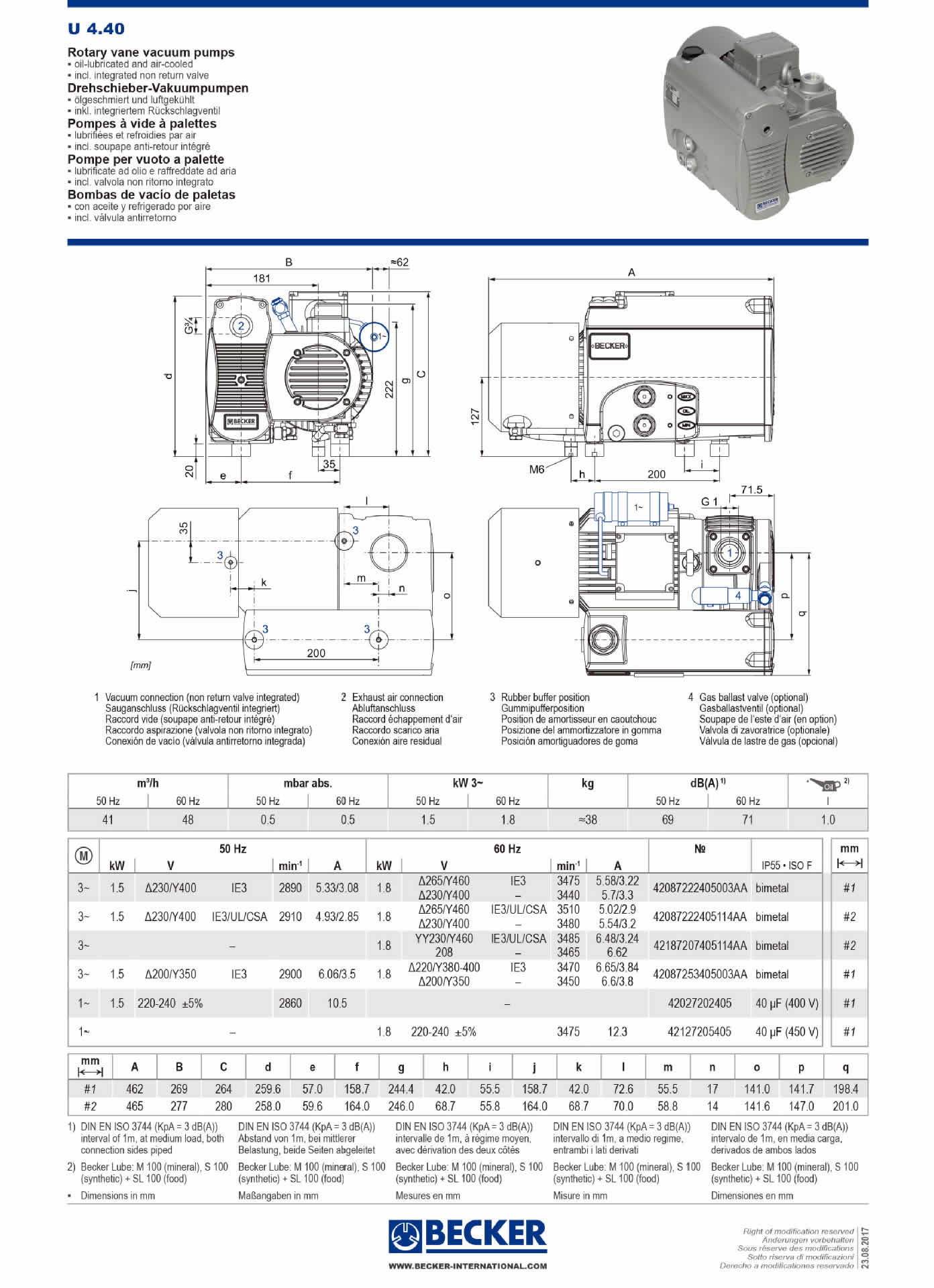 BECKER Rotary Vane Vacuum Pump Suppliers 